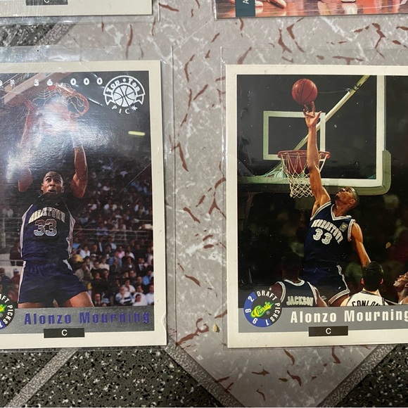 Alonzo Mourning 1992 Classic 4 card lot number 1 of 5600 Four Sport Draft Pick # - Picture 5 of 12